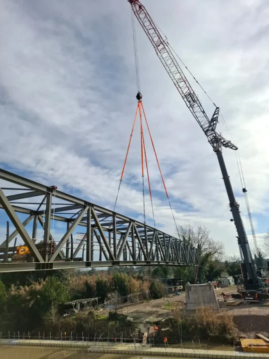 Costruzione Passerella Ciclopedonale Sul Fiume Arno 25
